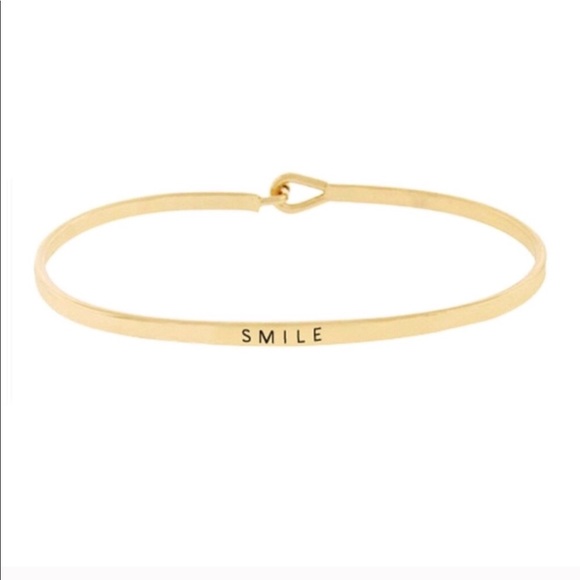 Jewelry - Smile Bangle Bracelet Gold-tone Jewelry - Smile Bangle Bracelet Gold-tone